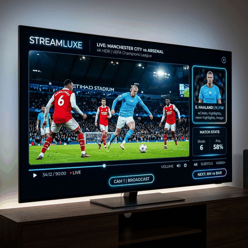 FlexStreamIPTV channels and sports overview